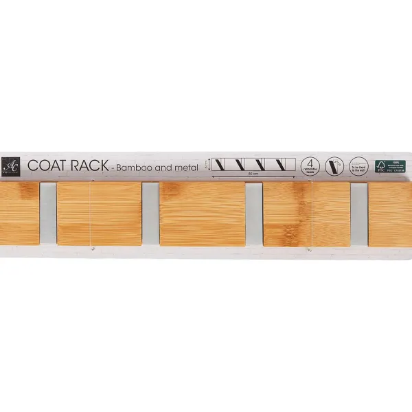 FERM Gereedschap^Absolu Chic Bamboe Kapstok