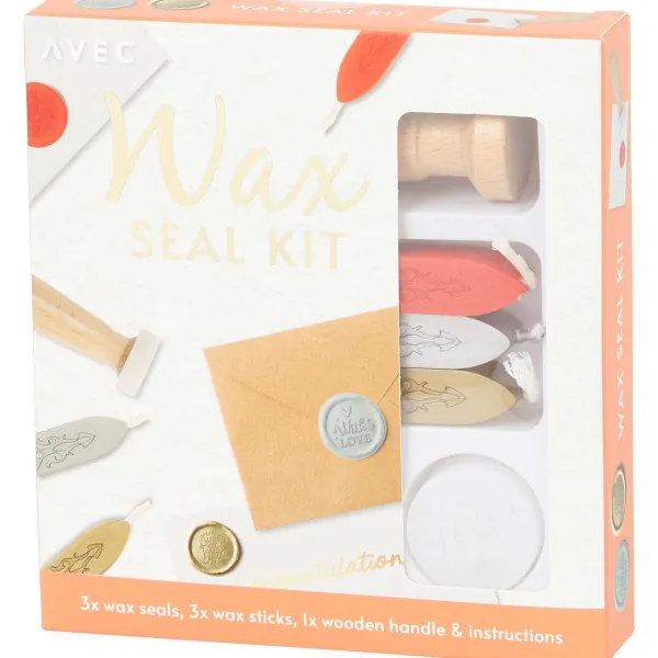 Office Essentials Kaarten^Avec Waxstempel-Kit