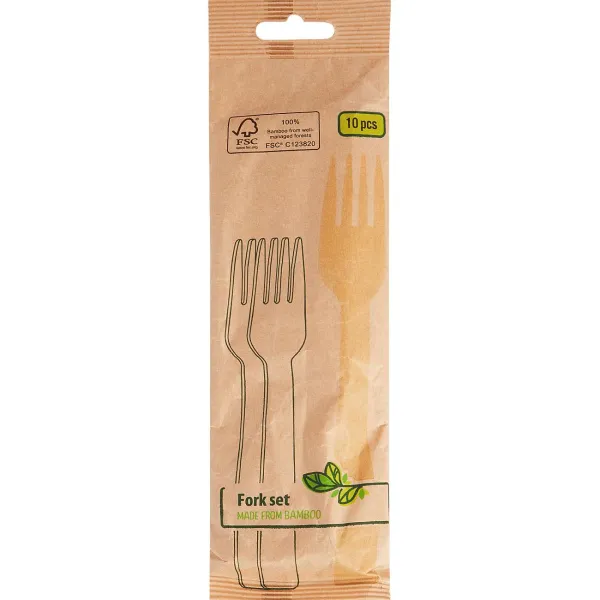 Merk Feestartikelen^Bamboe Vorken