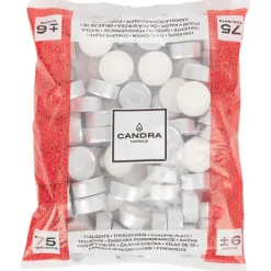 Candra Kaarsen^Theelichten Wit