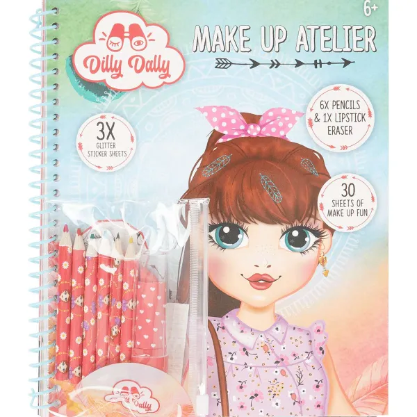Dilly Dally Kleuren & Tekenen^Make-Up-Boek