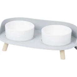 Merk Dierenbenodigdheden^Dubbele Voerbak Op Pootjes