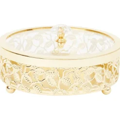 Merk Woonaccessoires^Home Accents Metalen Opbergdoosje