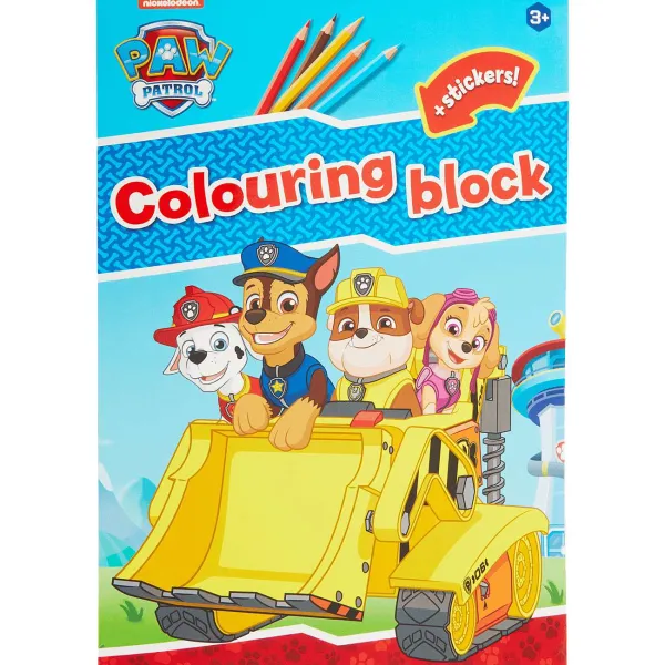 Paw Patrol Kleuren & Tekenen^Kleurblok Met Stickers