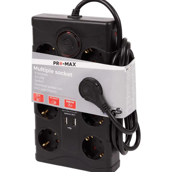 Pro-max Verlengsnoeren^Stekkerdoos