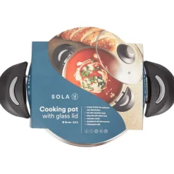 Sola Pannen^Kookpan Met Glazen Deksel
