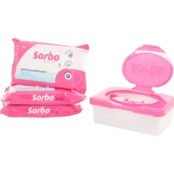 Fabulosa Schoonmaakmiddelen^Sorbo Vochtige Reinigingsdoekjes In Opbergbox