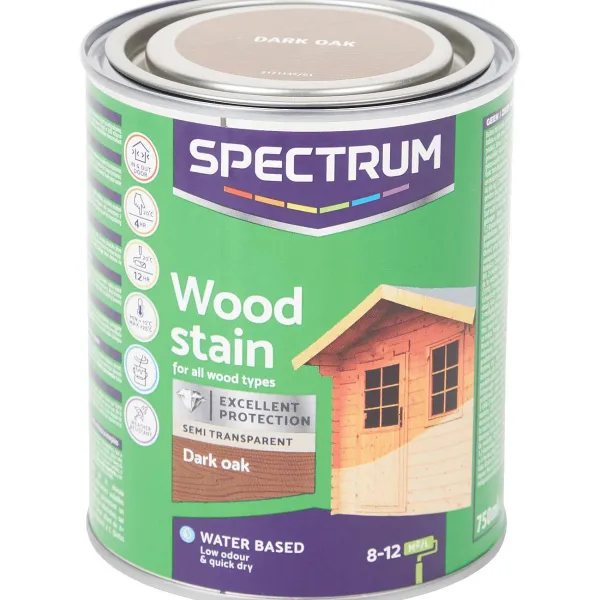 Spectrum Verf^Semi-Transparante Houtbeits Donker Eiken