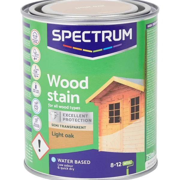 Spectrum Verf^Semi-Transparante Houtbeits Licht Eiken