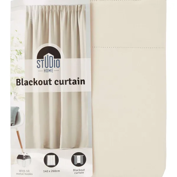 Studio Home Raamdecoratie^Verduisterend Kant-En-Klaar Gordijn