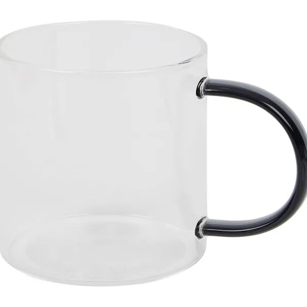 Merk Servies^Theeglas Met Gekleurd Oor