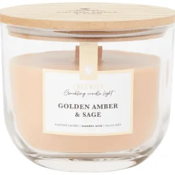 Candra Kaarsen^Treewick Geurkaars Met Houtlont