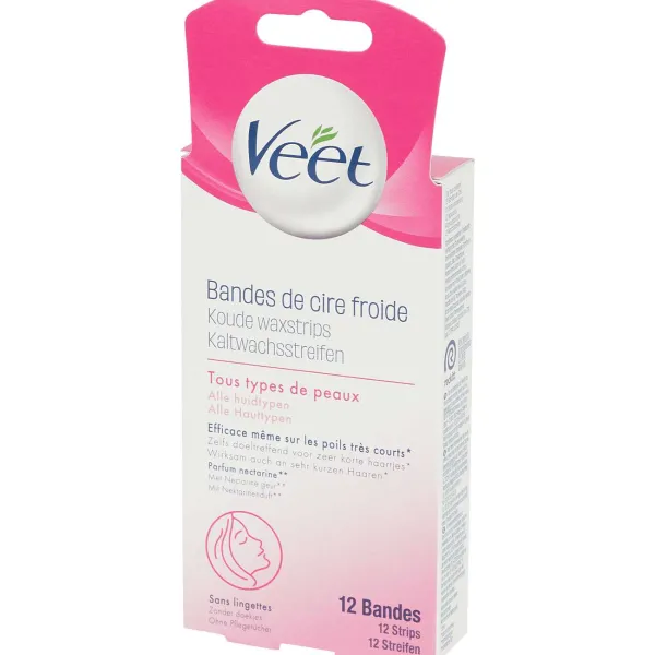 Veet Ontharen & Scheren^Koude Gezichtswaxstrips