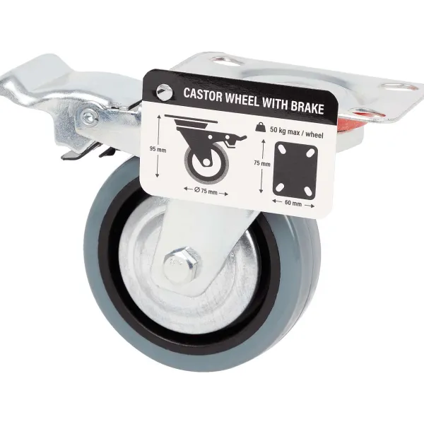 Werckmann Woonaccessoires^Zwenkwiel Met Rem