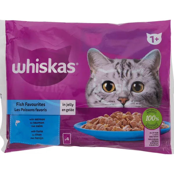 Whiskas Dierenvoeding^Maaltijdzakjes Zalm & Tonijn