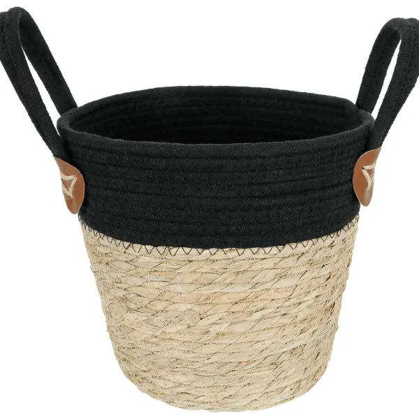 Merk Woonaccessoires^Zeegras Mand Met Hengsels